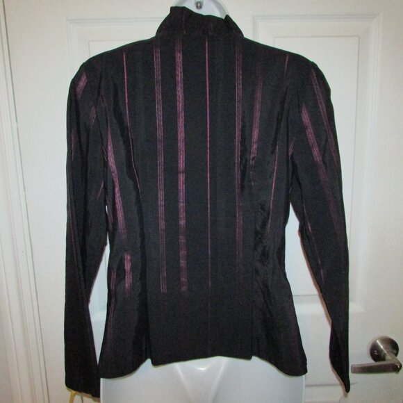 MARIKA Paris Striped Taffeta Jacket - EUR 40 / US 8 - Picture 6 of 9